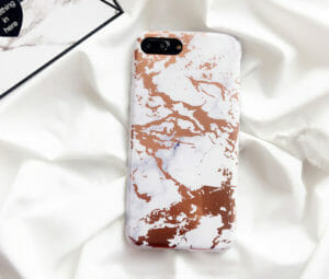 Θήκη Marble White / Gold - iPhone 7 / iPhone 8