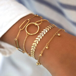 Σετ Βραχιολάκια Multilayer Bohemian Gold Simple