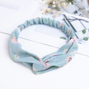 Μαντήλι Μαλλιών Headband Light Blue Floral