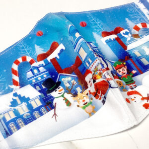 Μάσκα Πολλαπλών Χρήσεων Christmas City Snow Blue - One Size