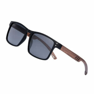 Γυαλιά Ηλίου Ξύλινα με Gloss Μαύρο Frame & Polarized Φακό (AC4018)