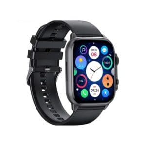 SmartWatch με Bluetooth Κλήση, Amoled Οθόνη, S.O.S Ειδοποίηση, Εφαρμογές Παιχνιδιών & Φωνητικές εντολές με Λουράκι Σιλικόνης ITR-SHK95 Μαύρο