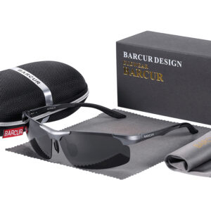 BARCUR - Γυαλιά Ηλίου Active Stainless Gun Σκελετός & Grey Φακός Polarized (6010)