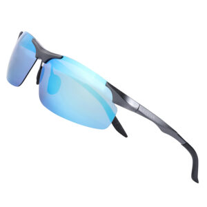 BARCUR - Γυαλιά Ηλίου Active Stainless Ασημί Σκελετός & Μπλε Φακός Polarized (6010)